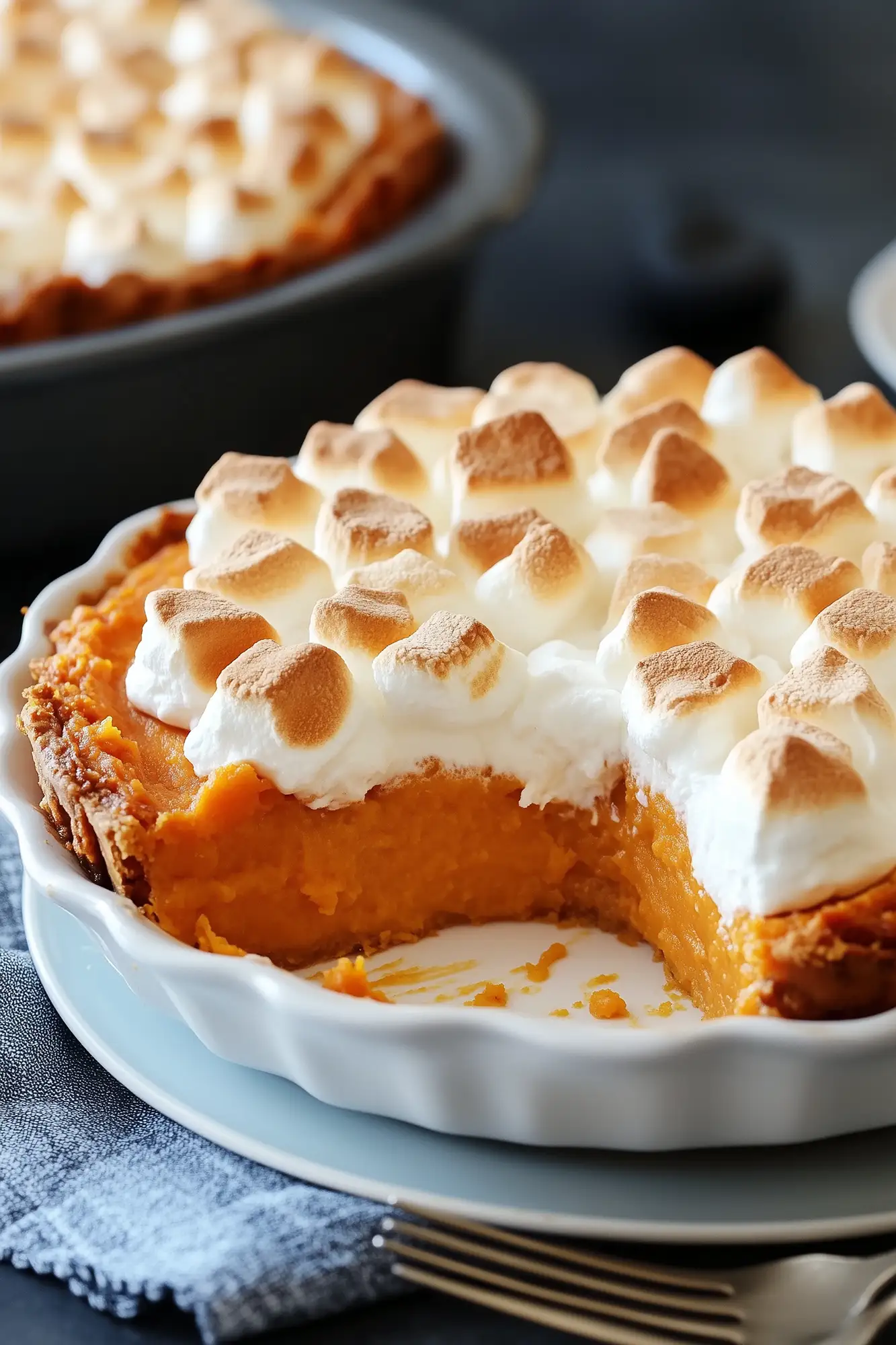 Sweet Potato Casserole with Marshmallow Topping