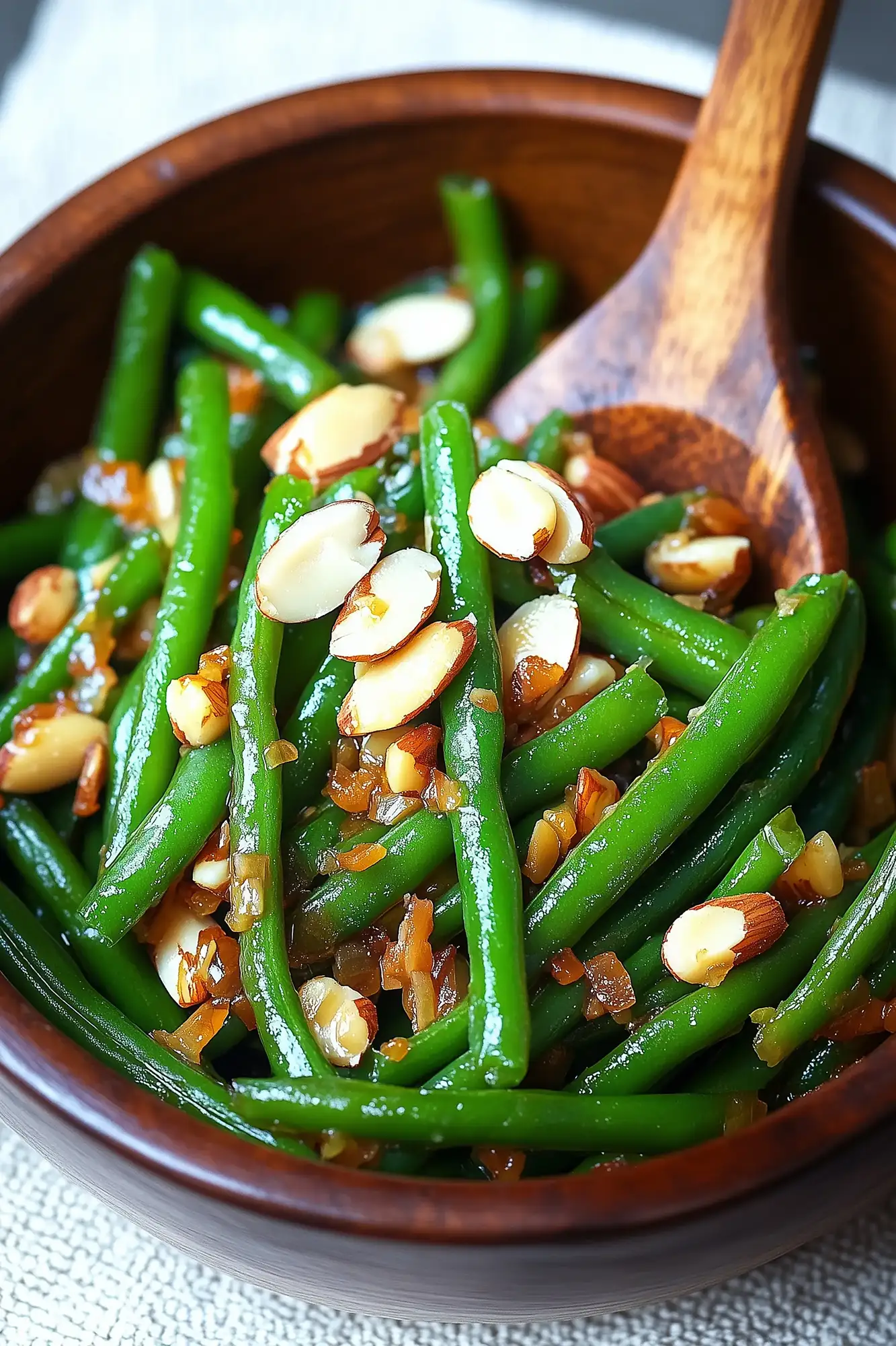 Sautéed Green Beans with Garlic and Almonds