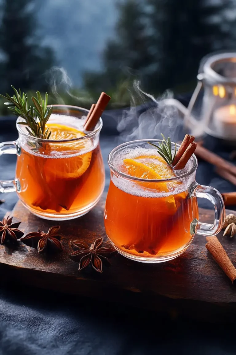 Hot Aperol with Spiced Syrup