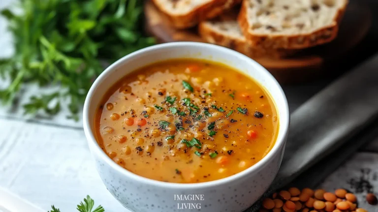Golden Turmeric Lentil Soup
