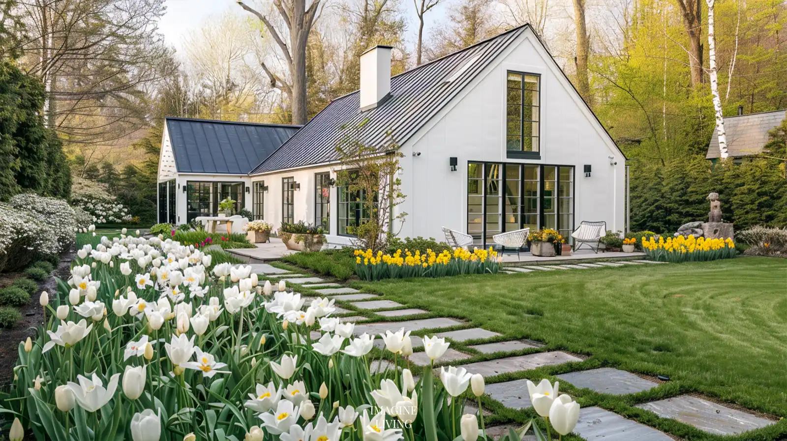 Serene Minimalist Spring Exterior Ideas-Breathe New Life Into Your Cottage